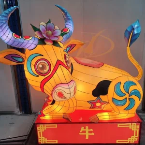 Steel Silk Electric LED Chinese Lantern Customized Colors Sizes for Diwali Thanksgiving Festivals Waterproof Durable Decoration