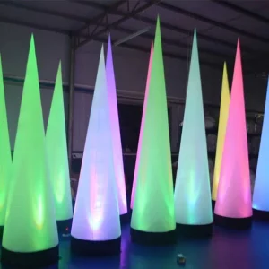 Stock Carnival Party Decoration Balloon Inflatable LED Arch Customizable Sizes Waterproof Reusable