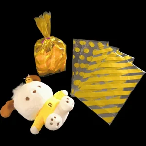 Striped Polka Dot Plastic Stand Baking Bag Twist Tie Recycled Materials for Candy Biscuit Party Holiday Gift