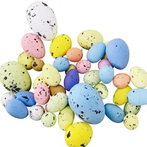 Styrofoam Spotted Easter Eggs Festive Decorations