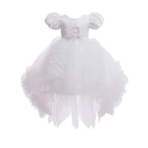 Summer European American Princess Dress Heart Sequins Decor Super Fluffy Octagonal Skirt Girls Party Sequin Dress