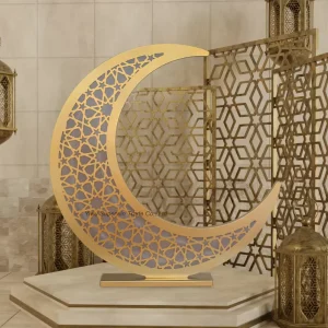 Superwin CTO 80CM Moon Tree Eid Mubarak Moon Tree LED Lights Ramadan Outdoor Decoration Ramadan Crescent With Led Light