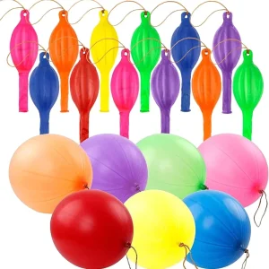 Supply Low MOQ 18 Inch Baby Large Neon Punch Latex Balloons with Rubber Band Handles Punching Balloon