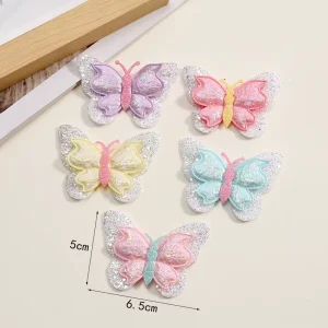 Sweet Glitter Double Layer Butterfly Fairy Cute Costume Accessories DIY Hair Accessories Sequin Accessories Florists