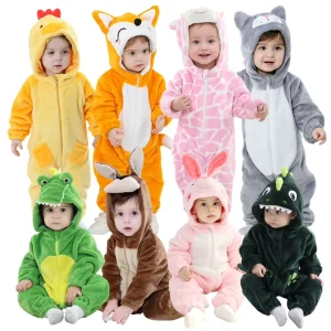 TONWHAR Children Halloween Costume Animal Costume for Kids TV Character Rompers Spring Collection