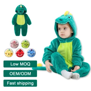 TONWHAR Multi Color Dinosaurs Animal Costume for Kids Cosplay Romper Baby Children Dress up Onesie Baby Dinosaur Costume