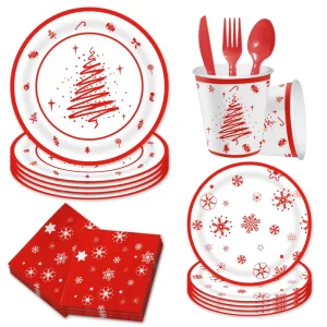 Tableware Set Christmas Party Supplies Disposable Plate