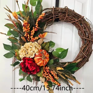 Thanksgiving Day Garment Pumpkin Garment Harvest Festival Autumn Decorations Harvest Door Hanging Home Wall Decoration