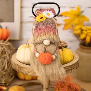 Thanksgiving Decorations Harvest Season Shell Hat Pumpkin Rudolph Doll Wool