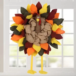 Thanksgiving Flower Pot Turkey Yard Door Hanging Halloween Bar Party Wall Decorations Hanging Ornaments
