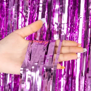 Thanksgiving Graduation Halloween Chinese New Year Party Backdrop Foil Fringe Birthday Decor Photo Booth Glitter Silk Tinsel