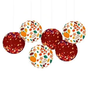 Thanksgiving Paper Lantern Party Decor Lanterns for Thanksgiving Day Party Hanging Decoration