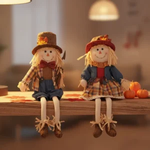 Thanksgiving Scarecrow Doll Autumn Harvest Festival Cute Creative Ornaments Desktop Decorations ML-D3505