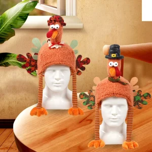 Thanksgiving Turkey Hats Long Legged Funny Turkey Costume Headwear for Thanksgiving Night Event Dress up Party Novelty