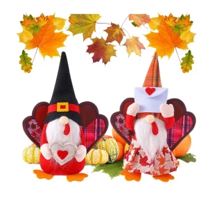 Thanksgiving Turkey Modeling Ornaments Faceless Doll Autumn Harvest Qixi Festival Decoration