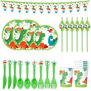 Theme Party Disposable Tableware Set Cartoon Children’s Birthday Tableware Decoration Disposable Tableware Set For Party