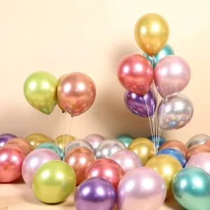 Thick Custom Latex Decoration Factory Party Chrome Glossy Metal Balloon Party 12 Inch Glossy Metal Balloon