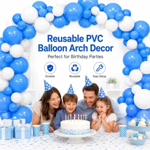 Thick Reusable PVC Glossy Version Balloon Chain Festival Party Backdrop Queue Line Decoration Supply Holiday Balloons