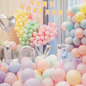 Thickened Macaron Birthday Party Decoration Colorful Balloon Set for Party Decoration