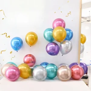 Thickened Metal-Colored Helium Latex Party Balloons Various Types and Sizes for Christmas Festival Single Item