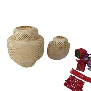 Three Layer Bamboo Woven Chinese Character ‘Xi’ Wedding Celebration Background Wall Decoration Photo Taking Lantern Bridal