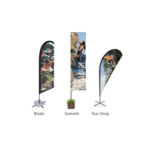 Tongjie Customized Produce Wholesalers Promotional Small Medium Large Outdoor Advertising Beach Feather Flag