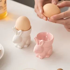 Top Sale Easter Items Handmade Ceramic Egg Crafts Ornaments for Home Living Room Tabletop Decoration