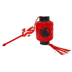 Traditional Chinese New Year Festival Decoration Plastic Mini Red LED Lantern