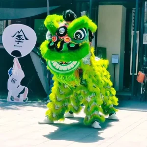 Traditional Festival Performance Gong Drum Cymbals Props Adults Custom Made Handmade Chinese Lion Dance Head Full Set