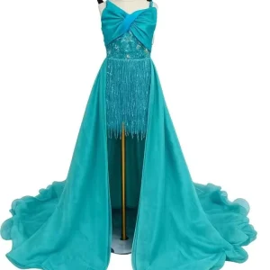 Trailing Dress Girl Piano Birthday Costume Flower Girl Dress for Wedding Tulle Dress
