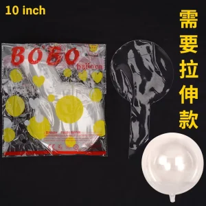 Transparent 10 Inch 18 Inch 24 Inch 36 Inch Bobo Ball Christmas Ornaments Openable Hollow Hanging Balloons for Home Decoration