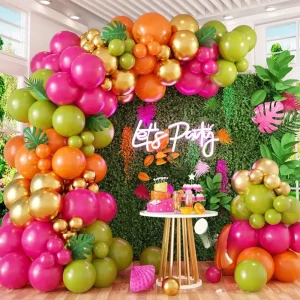 Tropical Summer Balloon Set Summer Beach Pool Party Balloon Set