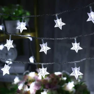 Twinkle Star String Lights Battery Operated Decorative Flashing Fairy Lights for Christmas Parties Christmas Tree