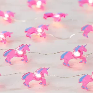 USB Battery Operated Customized LED Quantity Length Smart Warm White Pink Unicorn Fairy Lights String Outdoor IP65 Waterproof
