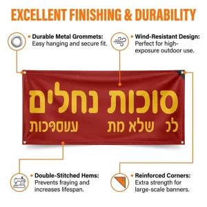 UV Resistant Outdoor Vinyl Banner Signs for Storefront Promotion