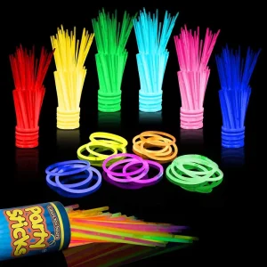 Ultra Bright Eco Friendly Glow Sticks Bulk Party Favors Gift Box Packaging Christmas Easter Football Birthday Decorations Light