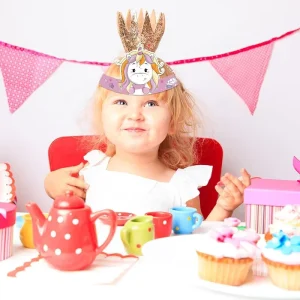 Unicorn Paper Hat Cartoon Unicorn Photo Props for Kids Birthday Baby Shower Party Decoration Supplies