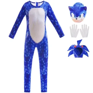 Unisex Children’s Christmas Jumpsuit Bodysuit Cosplay Mascot Costume for Kid’s Ballroom Performance Festive Dress up Set