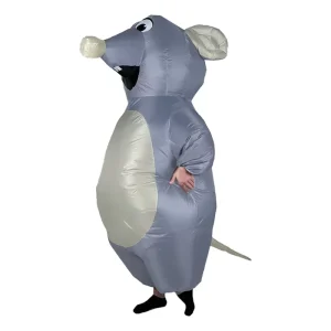 Unisex Mouse Inflatable Costume Funny Party Valentine’s Day Couple Air Suit Inflatable Mr Rat Costume