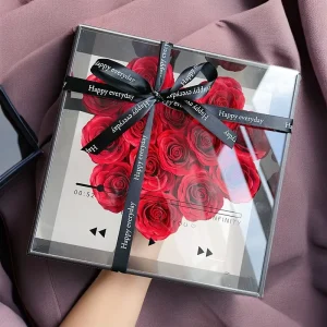 Valentine Luxury Gift Preserved Flower Box Everlasting Stabilized Roses 3-5 Years Longevity Graduation Christmas