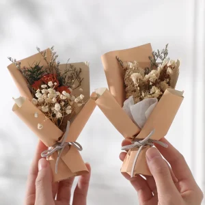 Valentine Miniature Flower Bouquet DIY Assemble Kit for Couple Handmade Gift Valentine Party Scene Layout Bulk Retail Supply