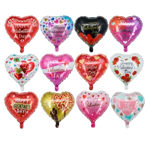 Valentine’s Day 18 Inch Red Heart ‘I Love You’ Wedding Decoration Aluminium Foil Helium Globos Valentines Day Foil Balloons
