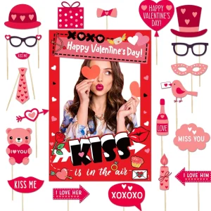 Valentine’s Day Background Decoration Photo Frame Wedding Party Photo Prop Decoration Supplies