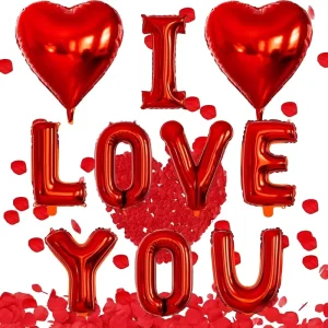 Valentine’s Day Balloon I Love You Love Valentine’s Day Balloon Set Valentine’s Day Wedding Engagement Party Decoration