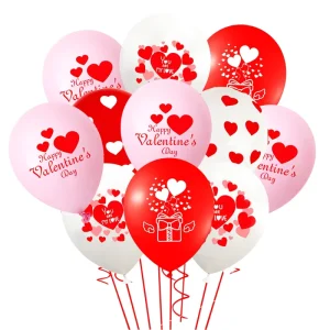 Valentine’s Day Balloons Happy Valentine’s Day Party Decorations Valentine’s Day Latex Balloons Heart Shaped Balloons