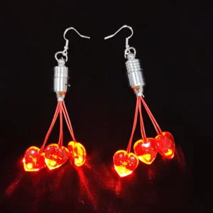 Valentine’s Day Earrings Light up Beads Supplies Event Festival Party