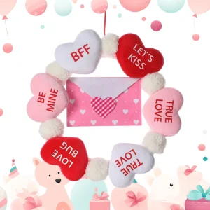 Valentine’s Day Flower Ring Wedding Decoration Hanging Accessories Heart Envelope Door Hanger