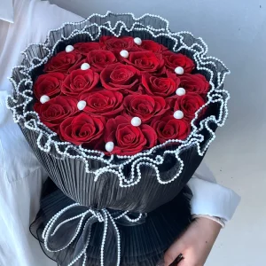 Valentines Day Gifts Immortal Everlasting Forever Natural Real Dried Eternal Rose Preserved Flower Bouquet