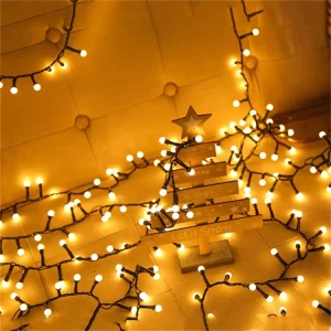 Valentine’s Day Holiday Lighting LED Fairy Firecrackers Solar Lights Cluster String Light Holiday Party Events Decorative
