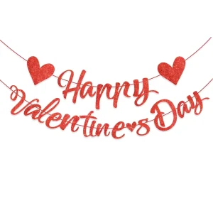 Valentine’s Day Party Supplies Anniversary Wedding Engagement Birthday Decoration Photo Props Banner Decoration for Special